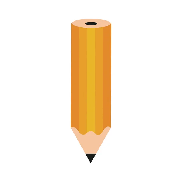 Icono de lápiz amarillo — Vector de stock