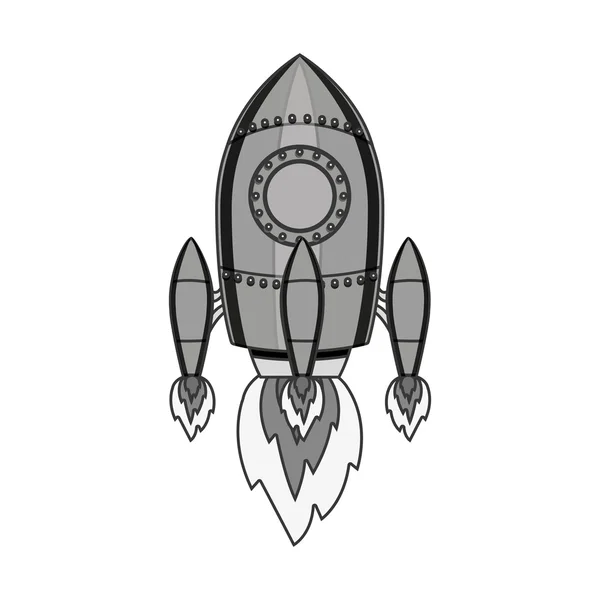 宇宙ロケットのアイコン — ストックベクタ