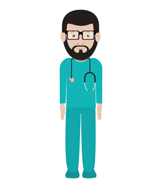 Avatar człowiek lekarz — Wektor stockowy
