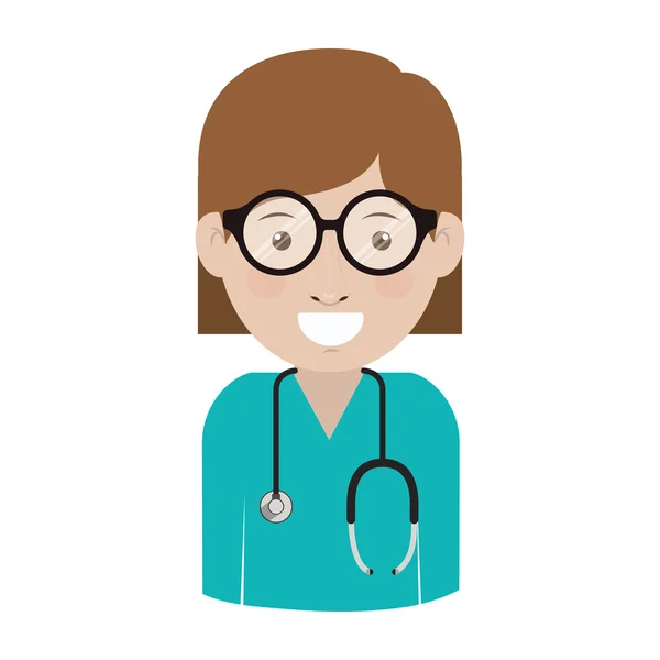 Mujer avatar médico — Archivo Imágenes Vectoriales