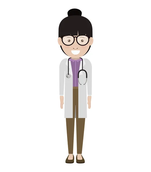 Avatar woman medical doctor — Διανυσματικό Αρχείο