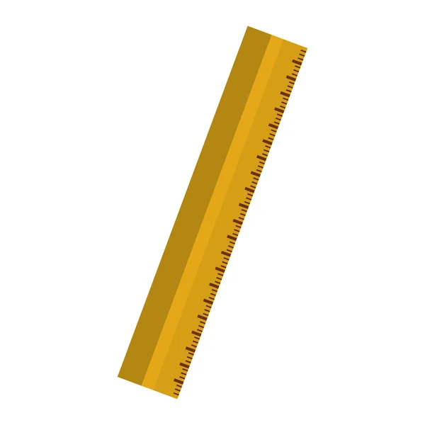 Icône de règle jaune — Image vectorielle
