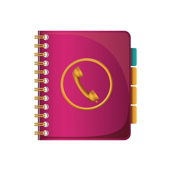 Directory notebook icon — Stock vektor