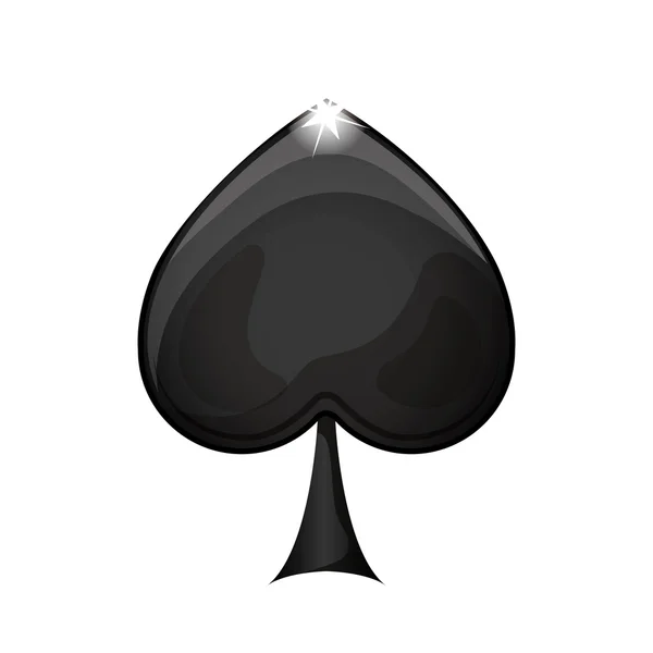 Black spade icon — ストックベクタ