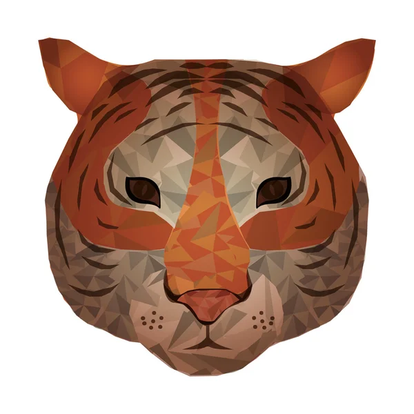 Tigre design abstrait — Image vectorielle