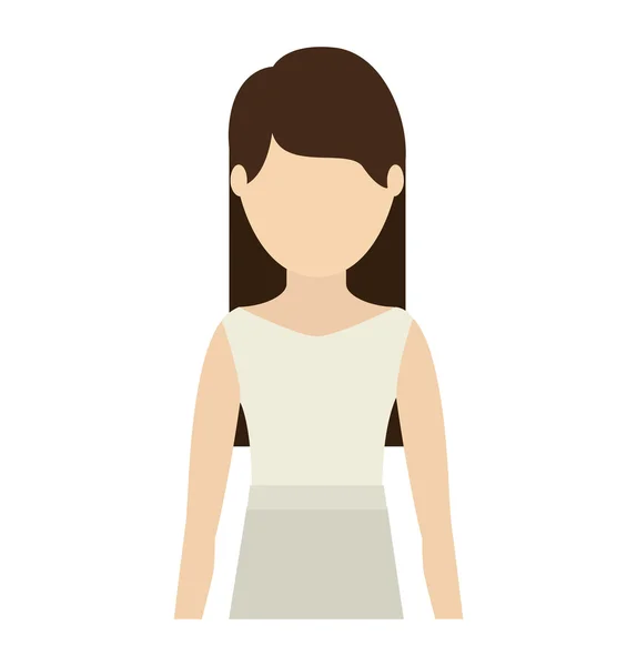 Mujer avatar dibujos animados — Vector de stock