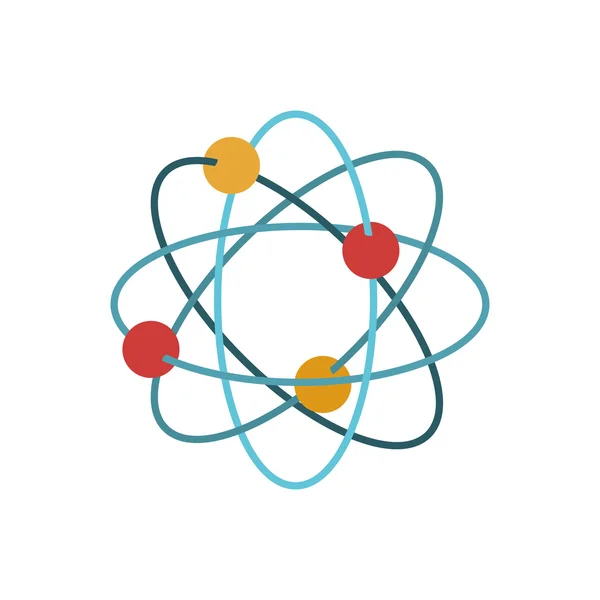 Buntes Atom-Symbol — Stockvektor