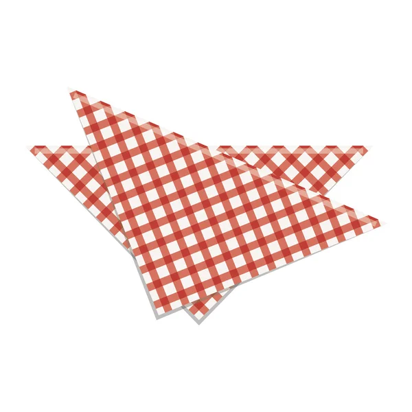 Picnic napkin icon — Stock Vector