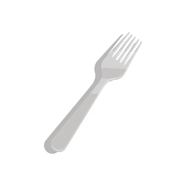 Tenedor utensilio de cocina — Vector de stock