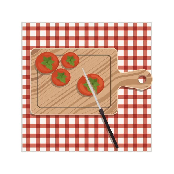 Icono de tomate vegetal — Vector de stock