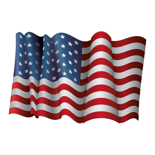 Symbolem flaga USA — Wektor stockowy