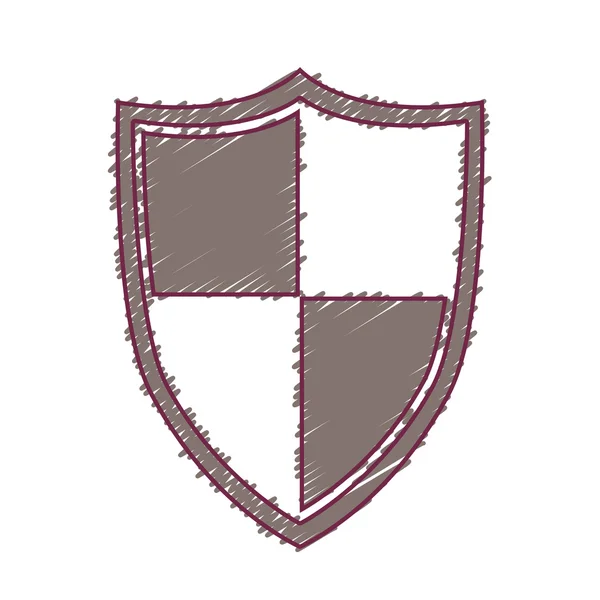Ikona ochranného štítu — Stockový vektor