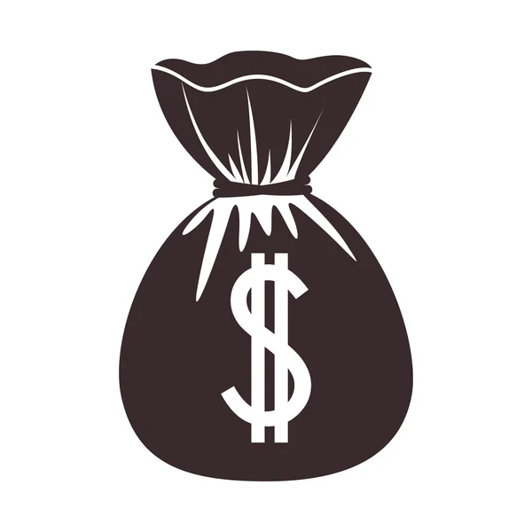 Значок мешка с деньгами — стоковый вектор