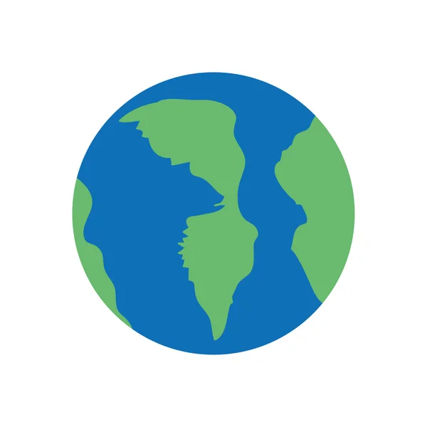 Planeta Terra ícone — Vetor de Stock