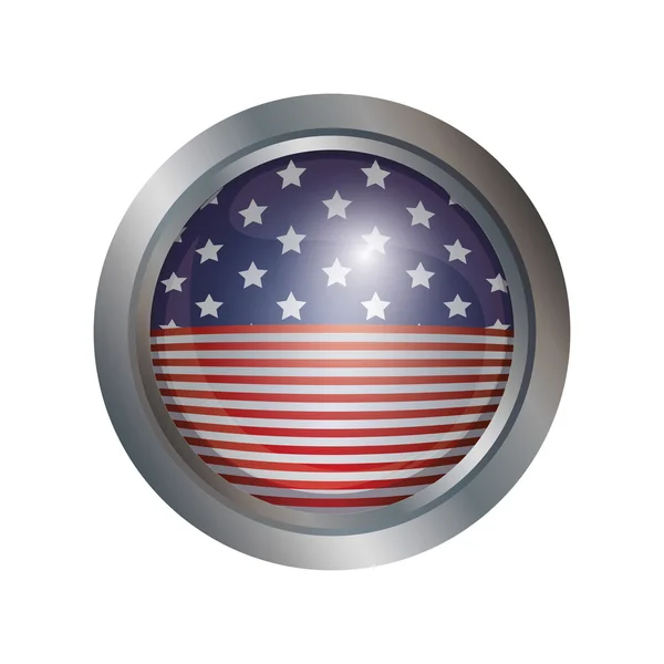ABD düğme simgesi — Stok Vektör