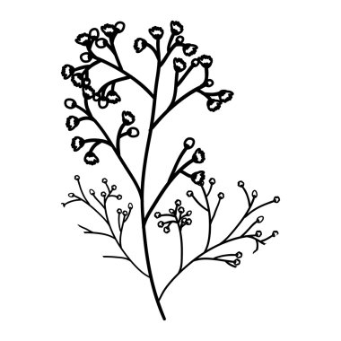 çiçek tasarım silüeti