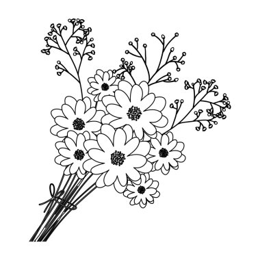 çiçek tasarım silüeti