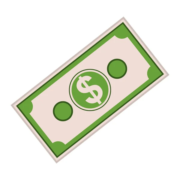 Geldbiljet pictogram — Stockvector