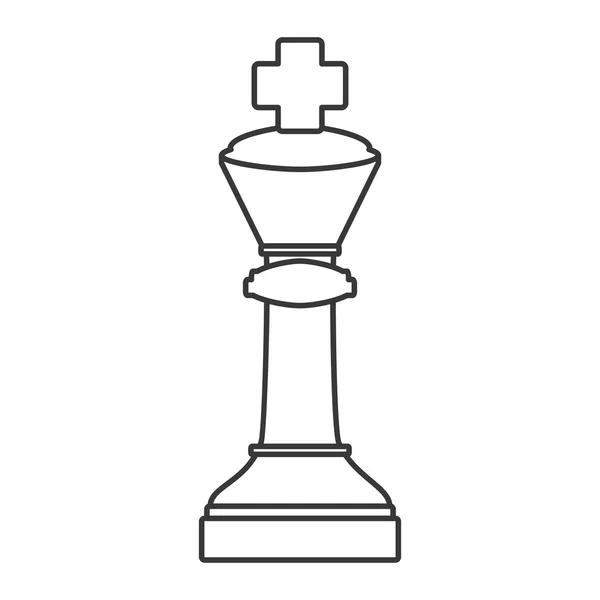 Peça de jogo de xadrez — Vetor de Stock