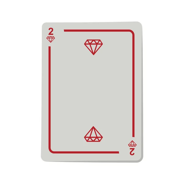 カジノの火かき棒カード — ストックベクタ