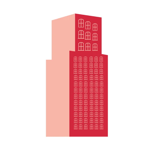 City building pictogram icon image — Διανυσματικό Αρχείο