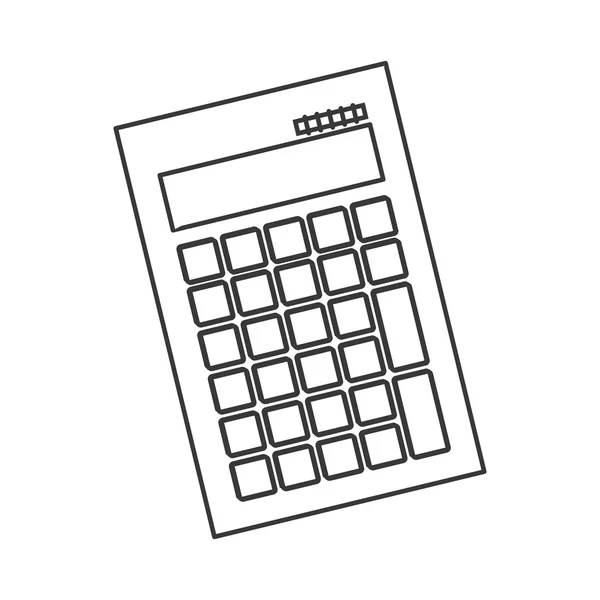 Icono del dispositivo calculadora — Vector de stock