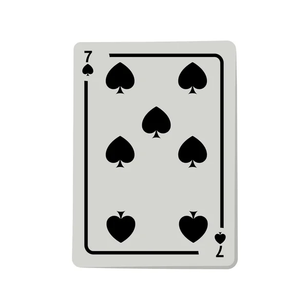 カジノの火かき棒カード — ストックベクタ