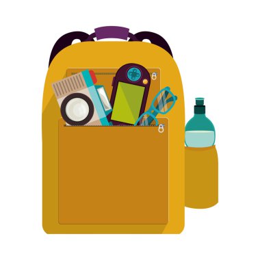 hipster sırt çantası simgesini