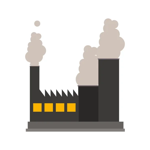 Industrial factory icon — Stock Vector