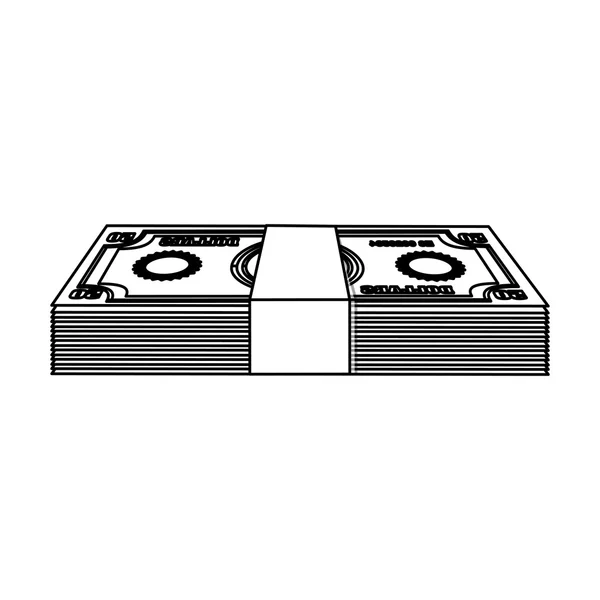 Cash geld pictogramafbeelding — Stockvector