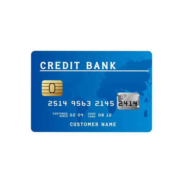Ícone de cartão de crédito imagem — Vetor de Stock