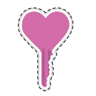 anahtar simge görüntüsünü kalp şeklinde