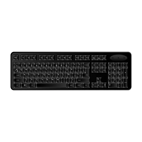 Computer keyboard icon image — Stock Vector