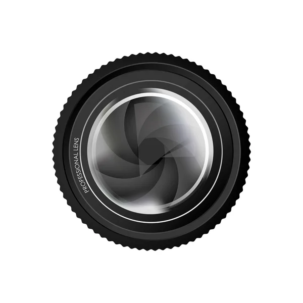 Camera lens pictogramafbeelding — Stockvector