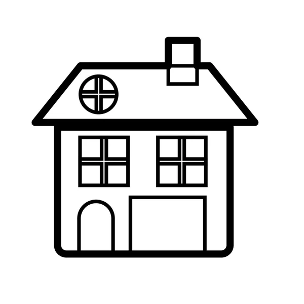 House pictogram icon image — Stock vektor