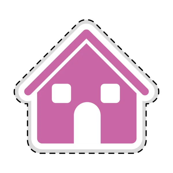 House pictogram icon image — Stockový vektor