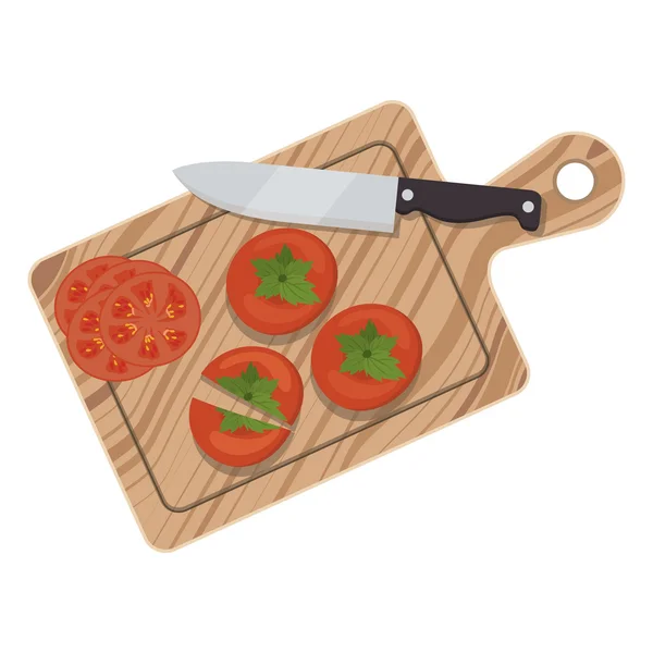 Tomat vegetabilisk mat — Stock vektor