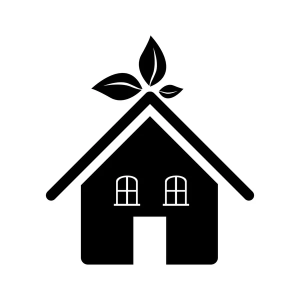 Eco friendly home icon image — Stock Vector