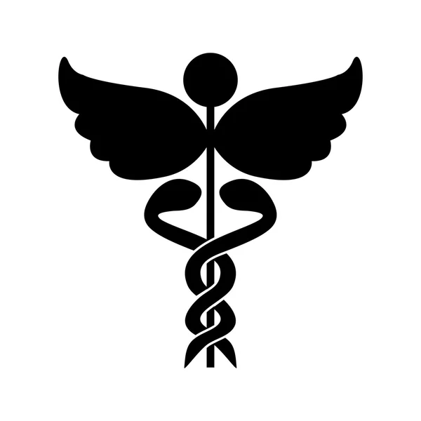 Imagem do ícone da haste asclepius — Vetor de Stock