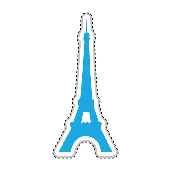 Eiffel toren pictogramafbeelding — Stockvector