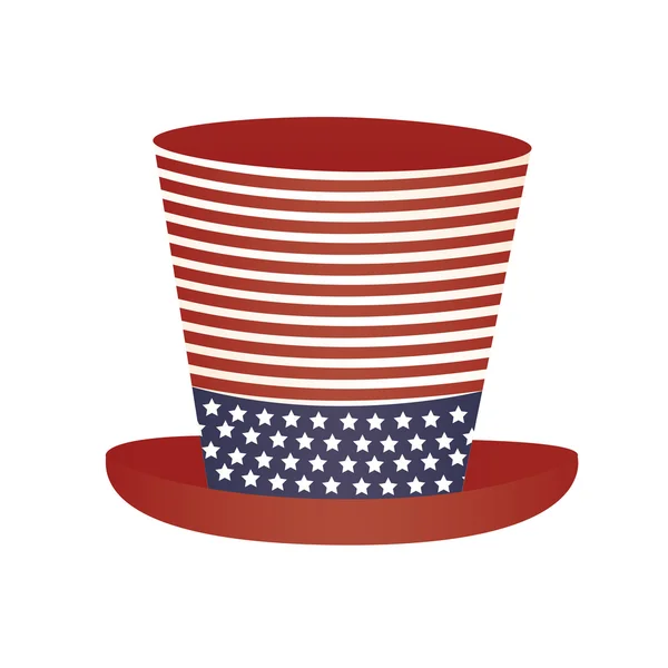 Patriottico USA relativa immagine emblema — Vettoriale Stock