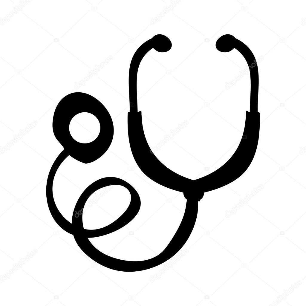 Download Stethoscope silhouette image | Stethoscope silhouette icon ...