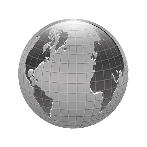 Planeta Terra ícone imagem — Vetor de Stock