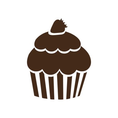 cupcake simge görüntüsünü dekore edilmiş