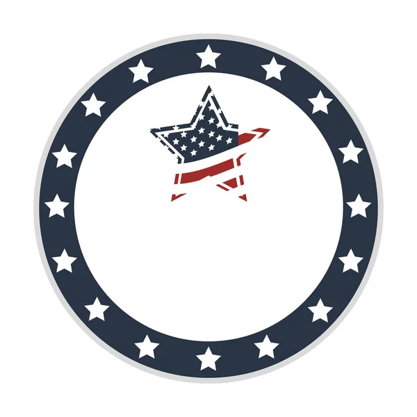 Патриотическое изображение эмблемы США — стоковый вектор