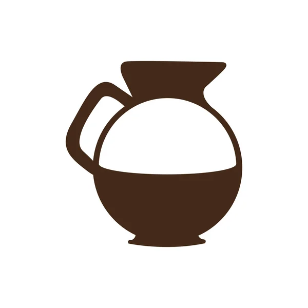 Café bouilloire icône image — Image vectorielle