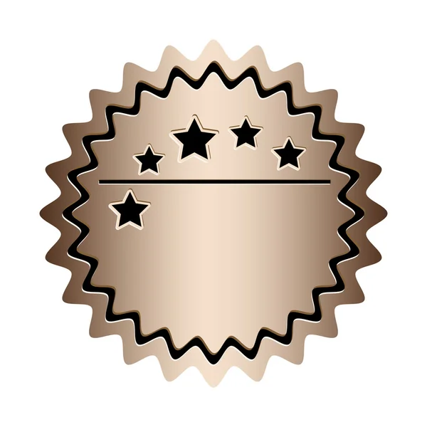 Emblem oder Etikettensymbol Bild — Stockvektor