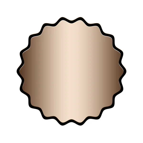 Emblem oder Etikettensymbol Bild — Stockvektor