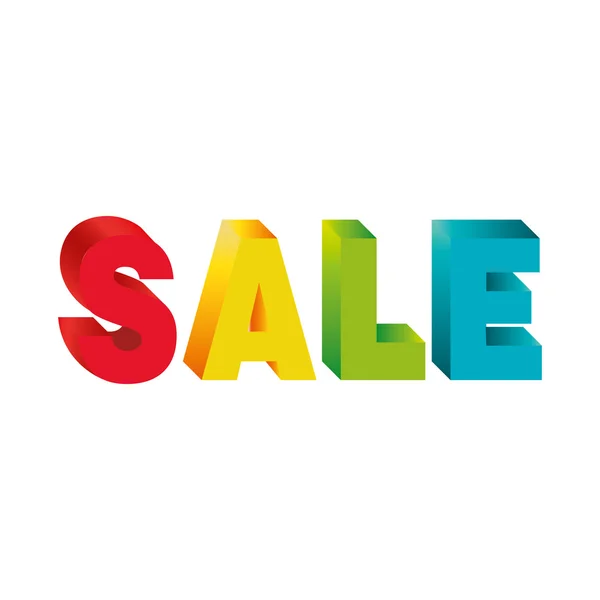 Big sale letters image — ストックベクタ