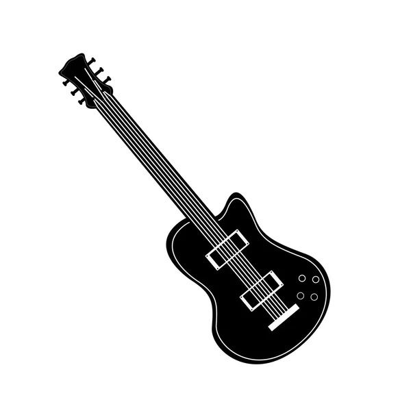 Ikone der Gitarre — Stockvektor